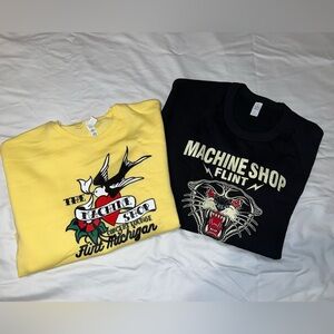 NEW! 2 Machine Shop Sweathsirts sz. L